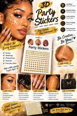 3D face stickers pack