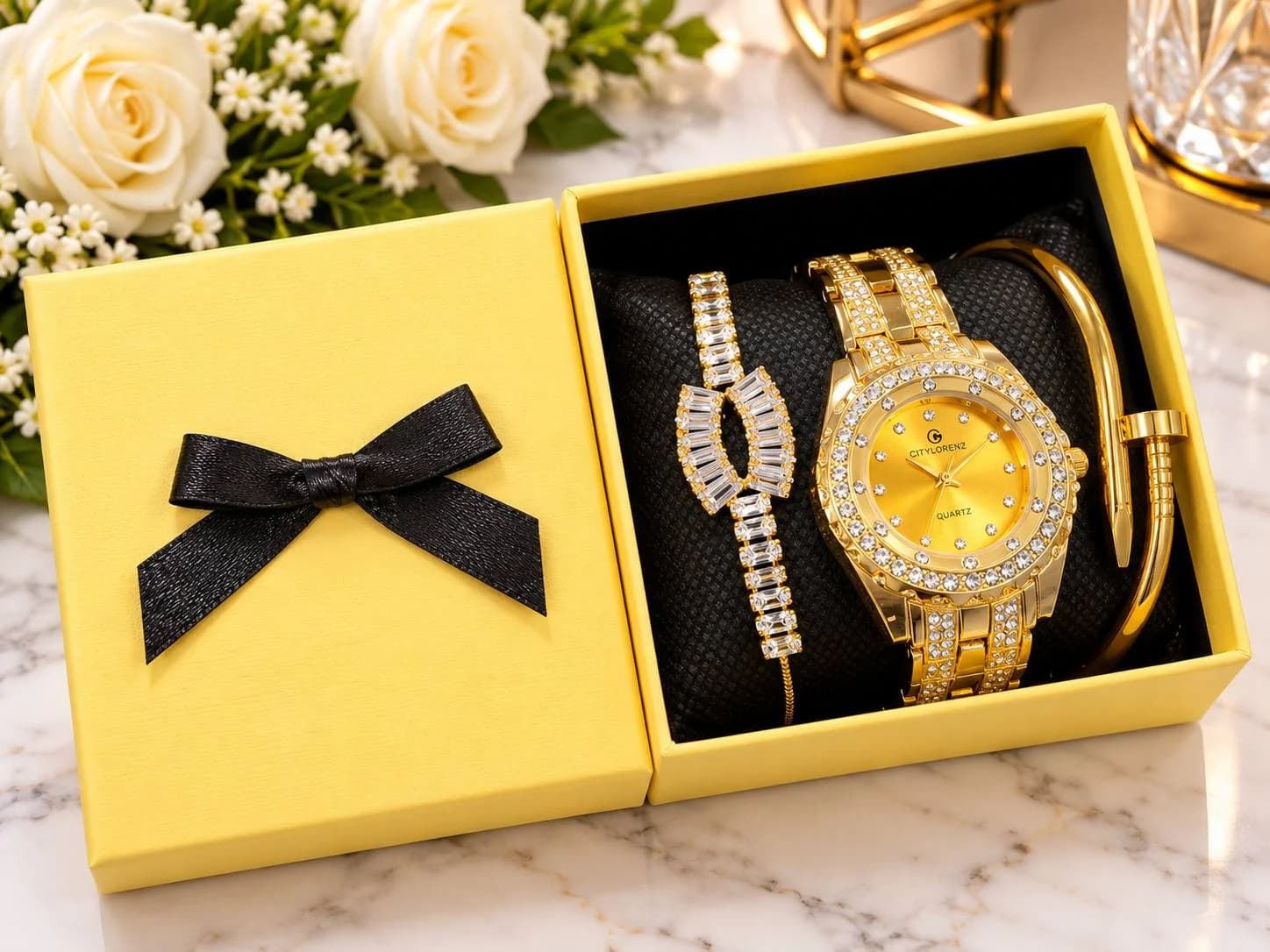 Bracelet and watch for her